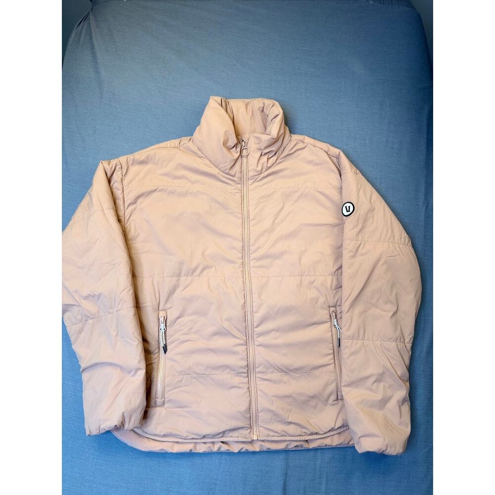 Vuori Women's Insulated Full-Zip Jacket Size S Blush Tan